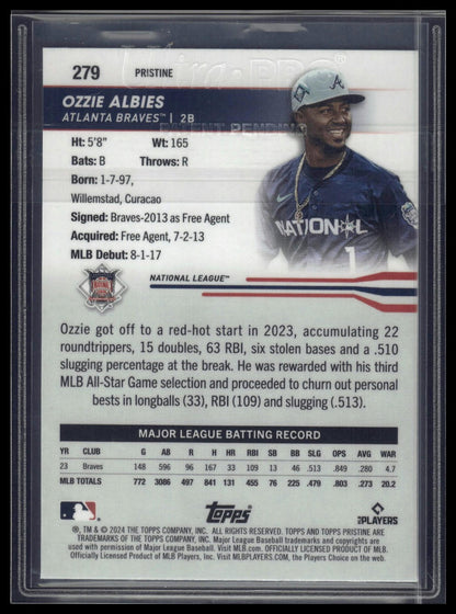 2024 Topps Pristine #81 Ozzie Albies Pristine Refractors