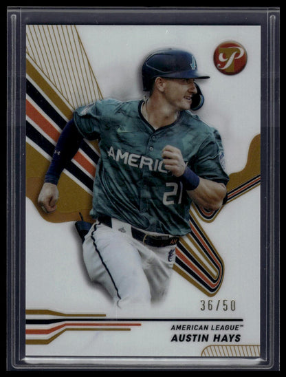 2024 Topps Pristine #300 Austin Hays Gold Refractors #/50