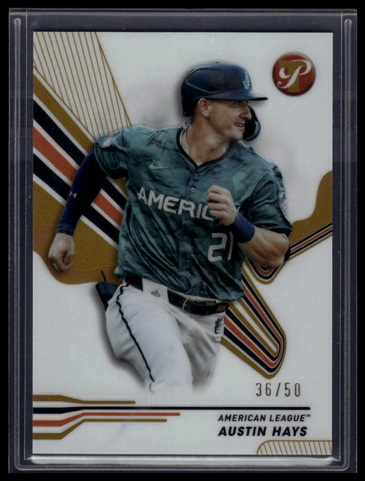 2024 Topps Pristine #300 Austin Hays Gold Refractors #/50