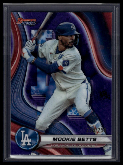 2024 Bowman's Best #35 Mookie Betts Purple Refractors #/250