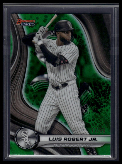 2024 Bowman's Best #18 Luis Robert Jr. Green Refractors #/99