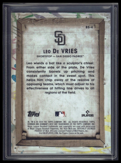 2024 Bowman's Best #BS-4 Leo De Vries Bowman Showpieces