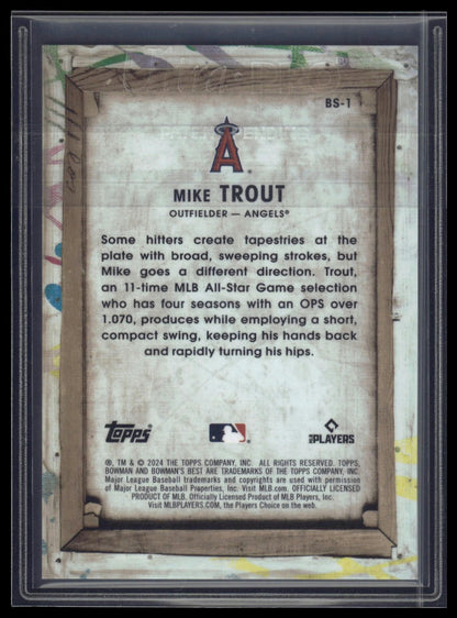 2024 Bowman's Best #BS-1 Mike Trout Bowman Showpieces