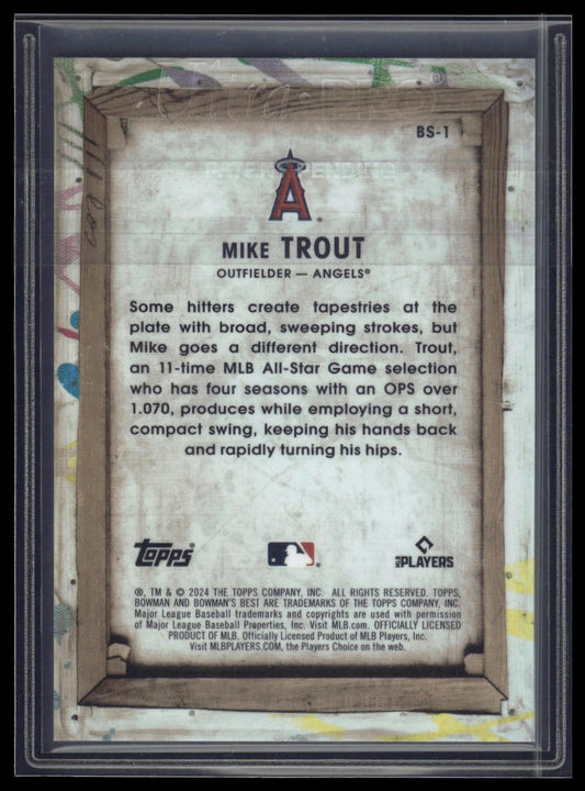 2024 Bowman's Best #BS-1 Mike Trout Bowman Showpieces