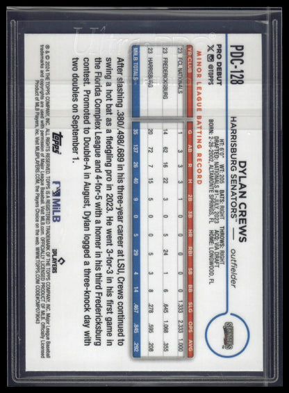 2024 Topps Pro Debut #PDC-128 Dylan Crews Chrome