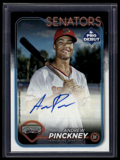 2024 Topps Pro Debut #PD-117 Andrew Pinckney Autographs