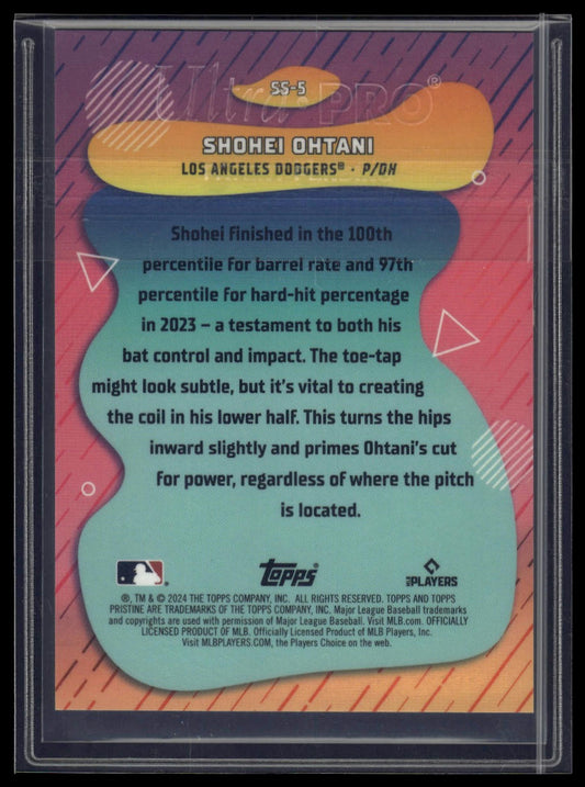 2024 Topps Pristine #SS-5 Shohei Ohtani Swings of Summer