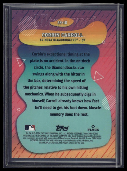 2024 Topps Pristine #SS-10 Corbin Carroll Swings of Summer