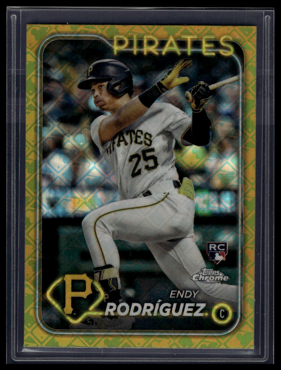 2024 Topps Chrome Logofractor Edition #295 Endy Rodríguez Gold MLB Refractors #/50