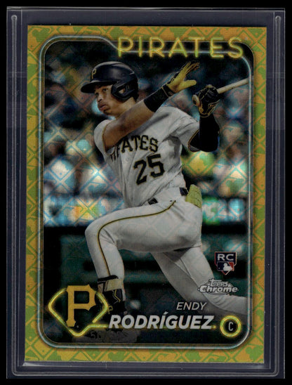 2024 Topps Chrome Logofractor Edition #295 Endy Rodríguez Gold MLB Refractors #/50