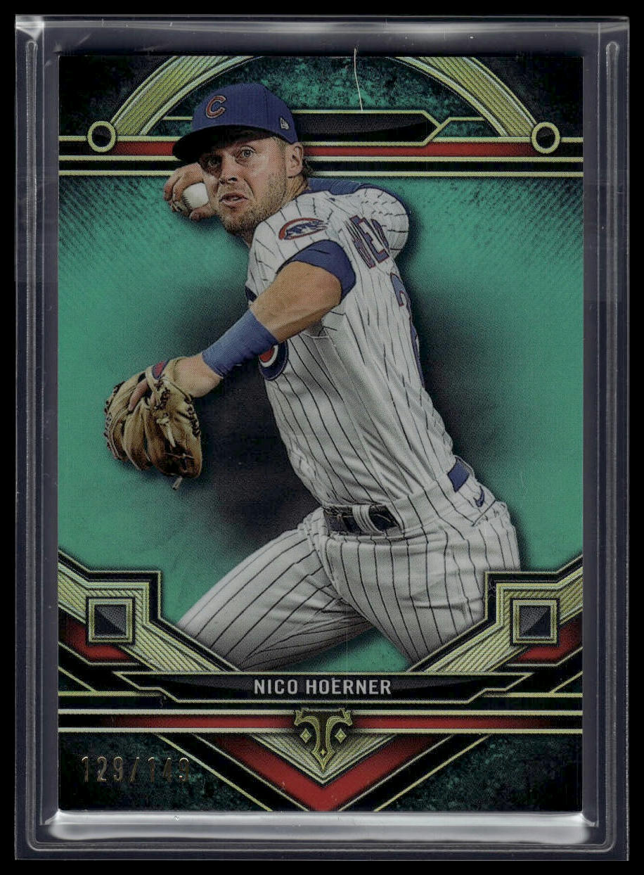 2024 Topps Triple Threads #160 Nico Hoerner Aquamarine #/149