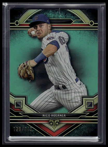 2024 Topps Triple Threads #160 Nico Hoerner Aquamarine #/149