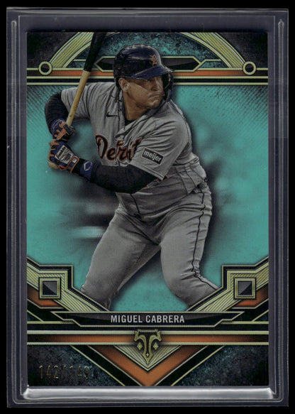 2024 Topps Triple Threads #98 Miguel Cabrera Aquamarine #/149