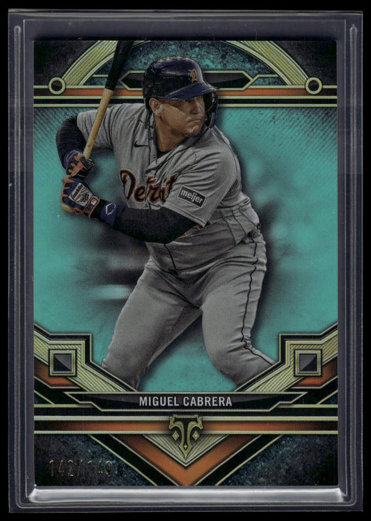 2024 Topps Triple Threads #98 Miguel Cabrera Aquamarine #/149