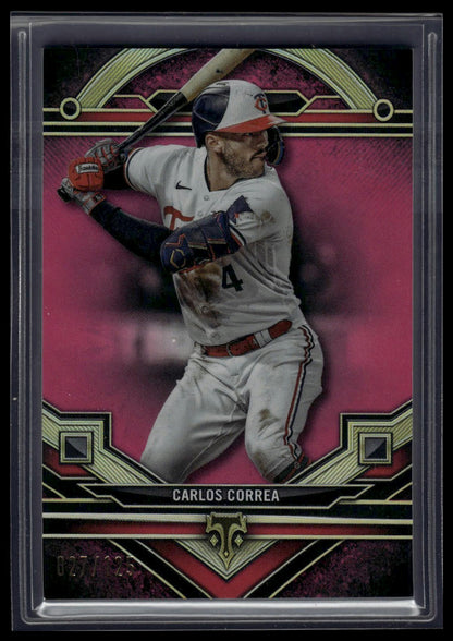 2024 Topps Triple Threads #72 Carlos Correa Tourmaline #/125