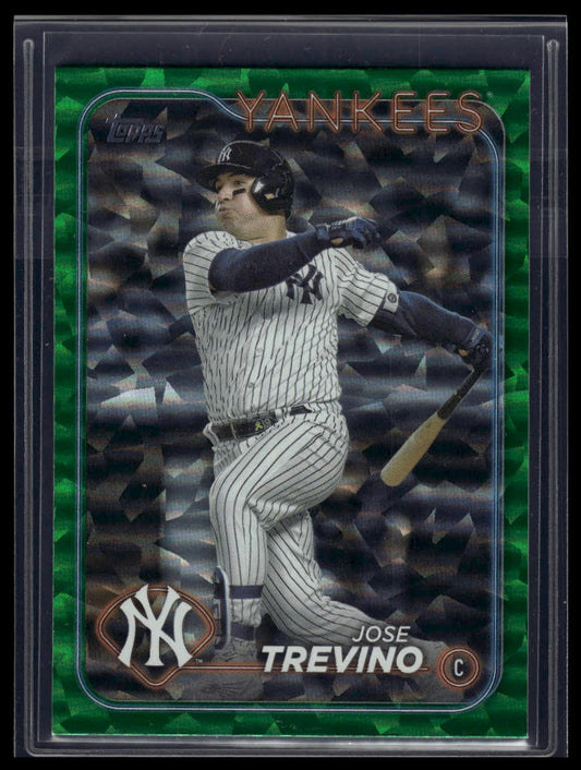 2024 Topps Update #US228 Jose Trevino Green Crackle Foilboard #/499