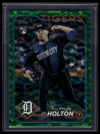 2024 Topps Update #US33 Tyler Holton Green Crackle Foilboard #/499