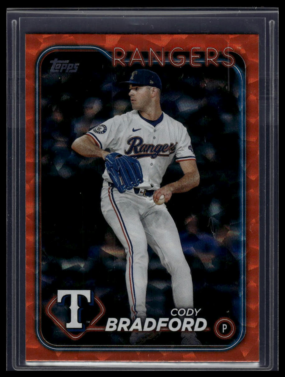 2024 Topps Update #US331 Cody Bradford Orange Crackle Foilboard #/299