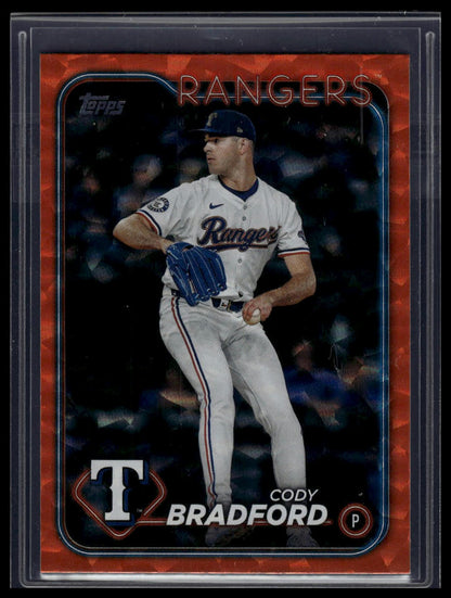 2024 Topps Update #US331 Cody Bradford Orange Crackle Foilboard #/299