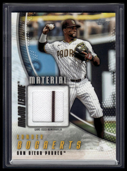 2025 Topps Series 1 Xander Bogaerts Major League Material Relics