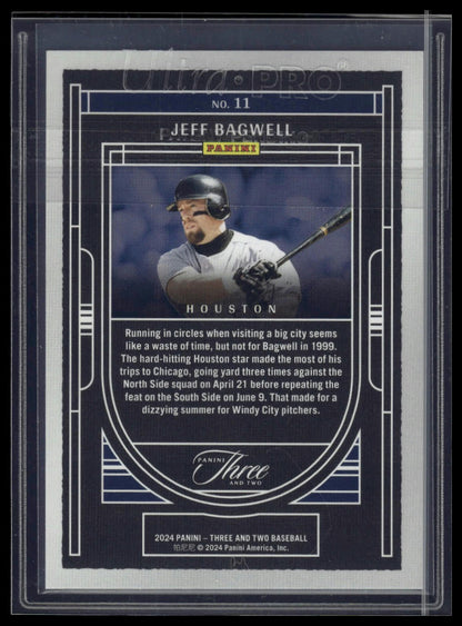 2024 Panini Three and Two #11 Jeff Bagwell Going Yard #/99