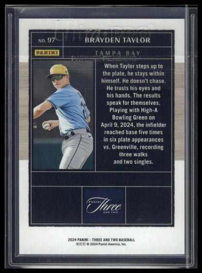 2024 Panini Three and Two #97 Brayden Taylor Holo Silver #/49