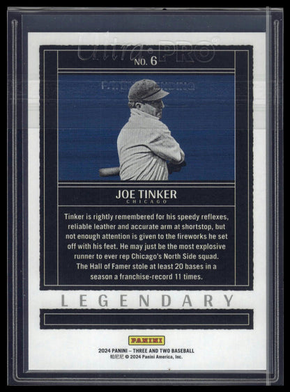 2024 Panini Three and Two #6 Joe Tinker Legendary Three and Two #/32