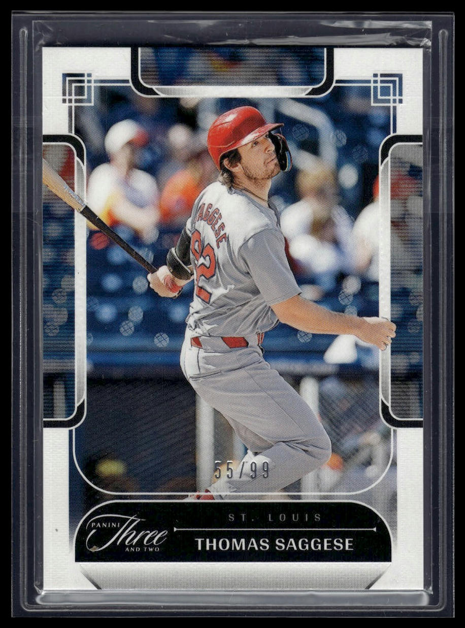 2024 Panini Three and Two #71 Thomas Saggese #/99