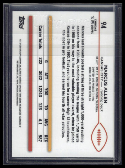 2024 Topps Chrome Sapphire Edition #94 Marcus Allen