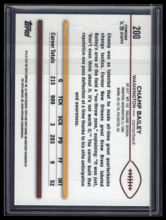 2024 Topps Chrome Sapphire Edition #200 Champ Bailey