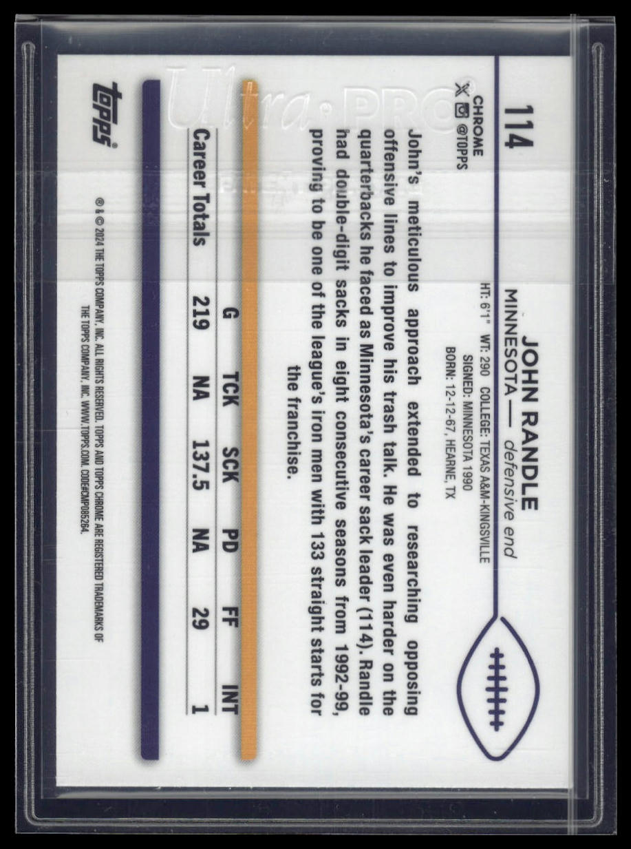 2024 Topps Chrome Sapphire Edition #114 John Randle