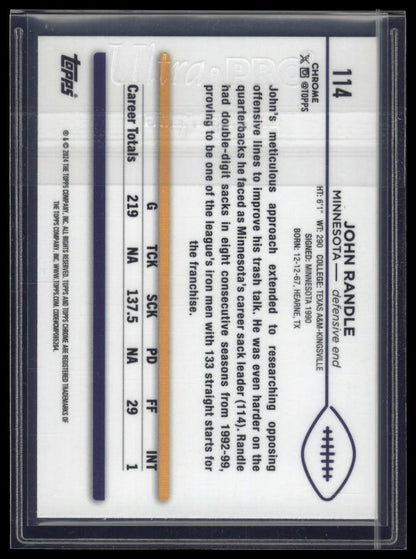 2024 Topps Chrome Sapphire Edition #114 John Randle