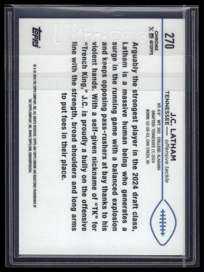 2024 Topps Chrome Sapphire Edition #270 J.C. Latham