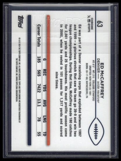 2024 Topps Chrome Sapphire Edition #63 Ed McCaffrey