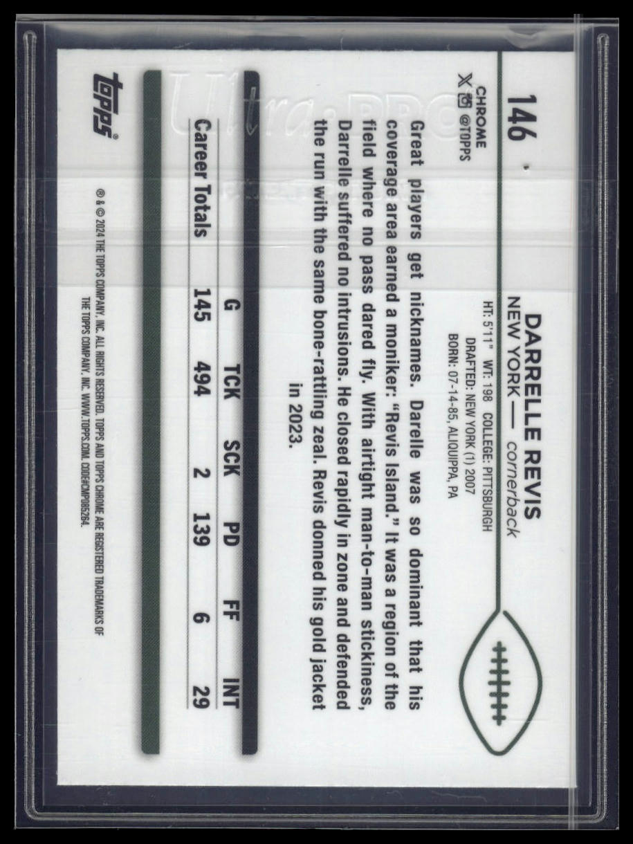 2024 Topps Chrome Sapphire Edition #146 Darrelle Revis