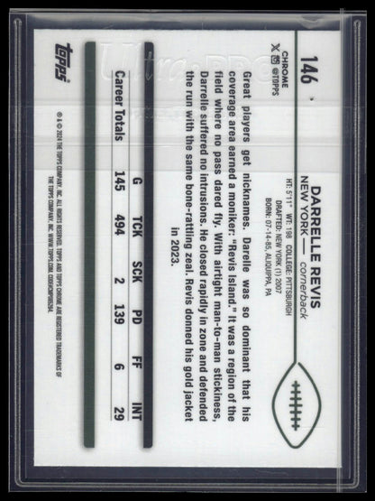 2024 Topps Chrome Sapphire Edition #146 Darrelle Revis