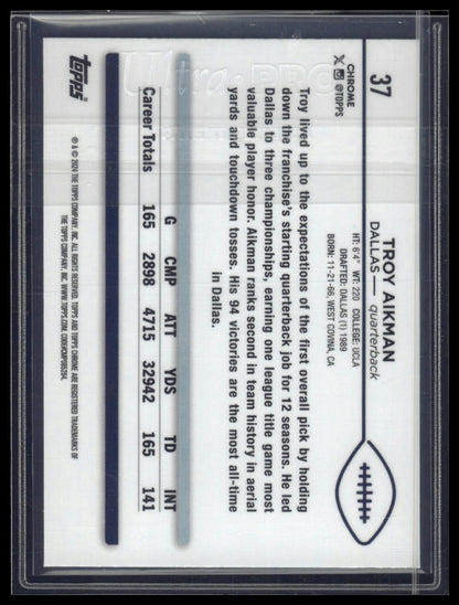 2024 Topps Chrome Sapphire Edition #37 Troy Aikman