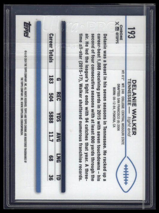 2024 Topps Chrome Sapphire Edition #193 Delanie Walker