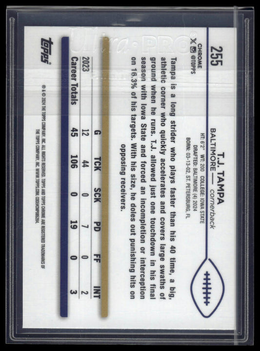 2024 Topps Chrome Sapphire Edition #255 T.J. Tampa