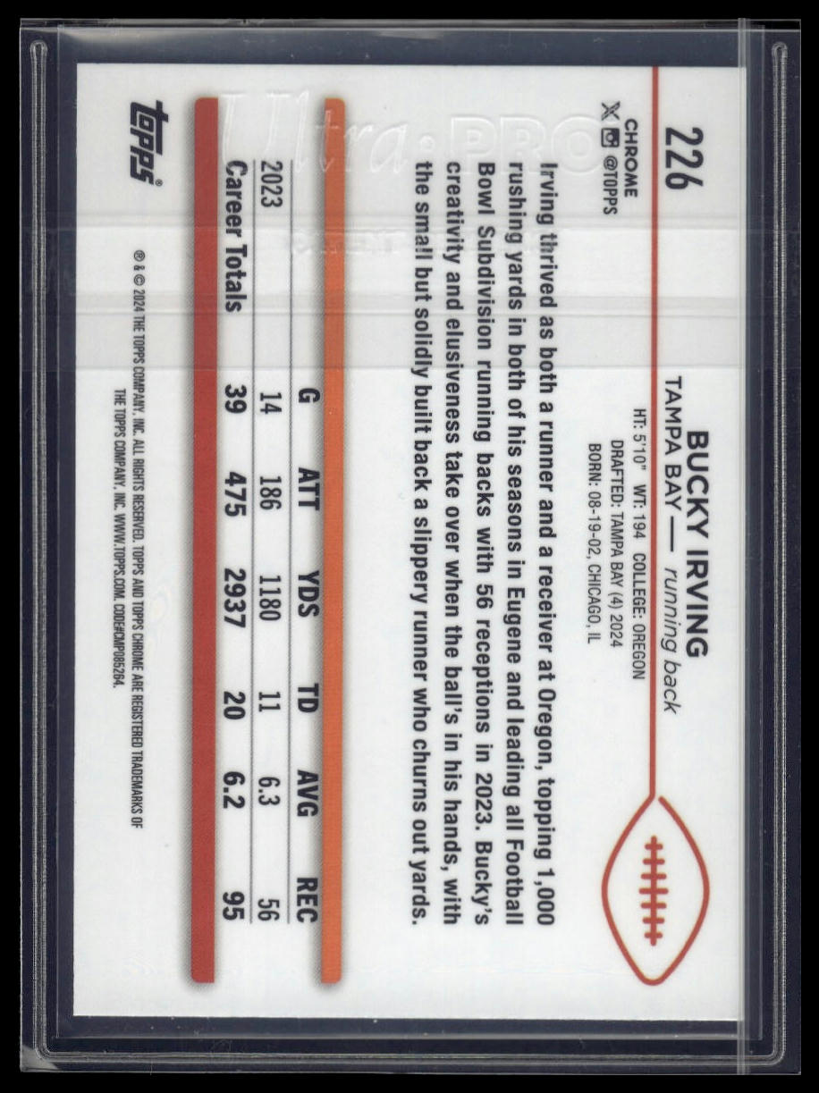2024 Topps Chrome Sapphire Edition #226 Bucky Irving