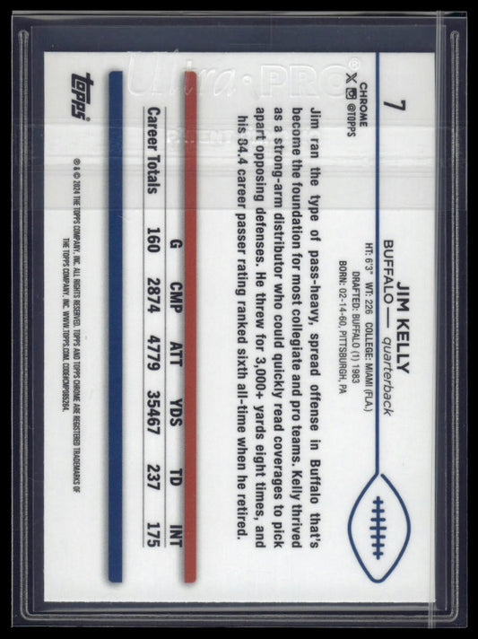 2024 Topps Chrome Sapphire Edition #7 Jim Kelly
