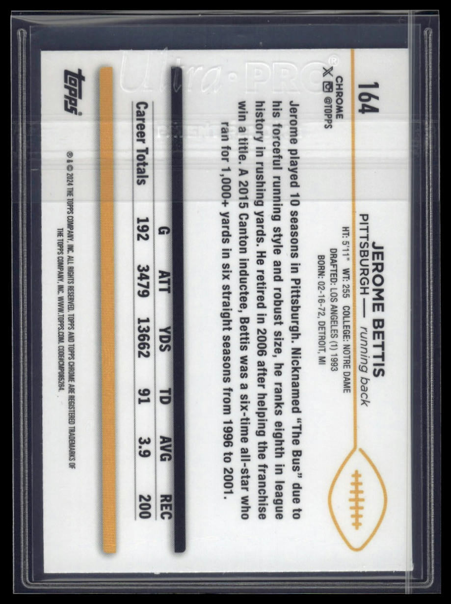 2024 Topps Chrome Sapphire Edition #164 Jerome Bettis