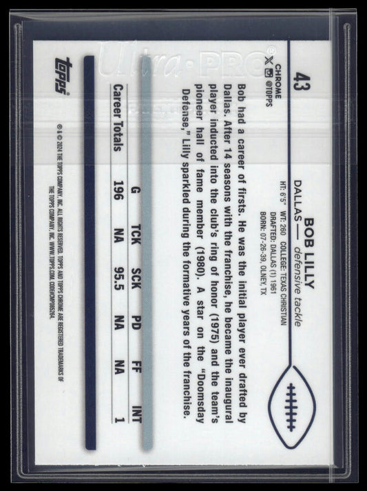 2024 Topps Chrome Sapphire Edition #43 Bob Lilly