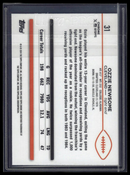 2024 Topps Chrome Sapphire Edition #31 Ozzie Newsome