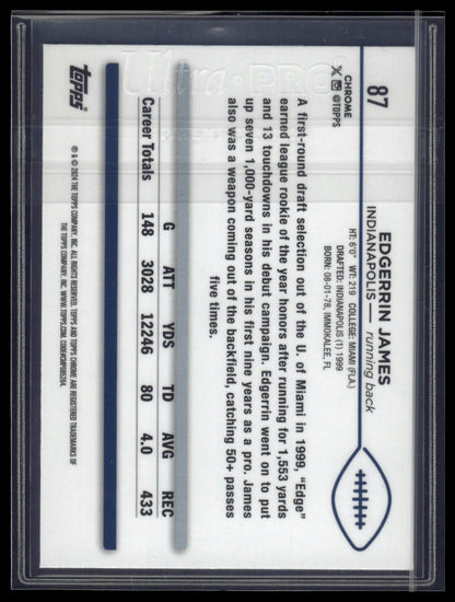 2024 Topps Chrome Sapphire Edition #87 Edgerrin James