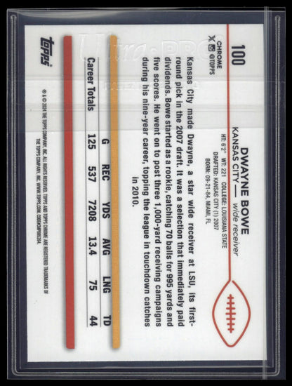 2024 Topps Chrome Sapphire Edition #100 Dwayne Bowe
