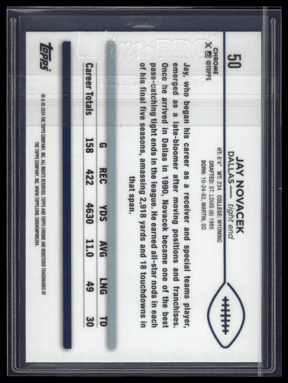 2024 Topps Chrome Sapphire Edition #50 Jay Novacek
