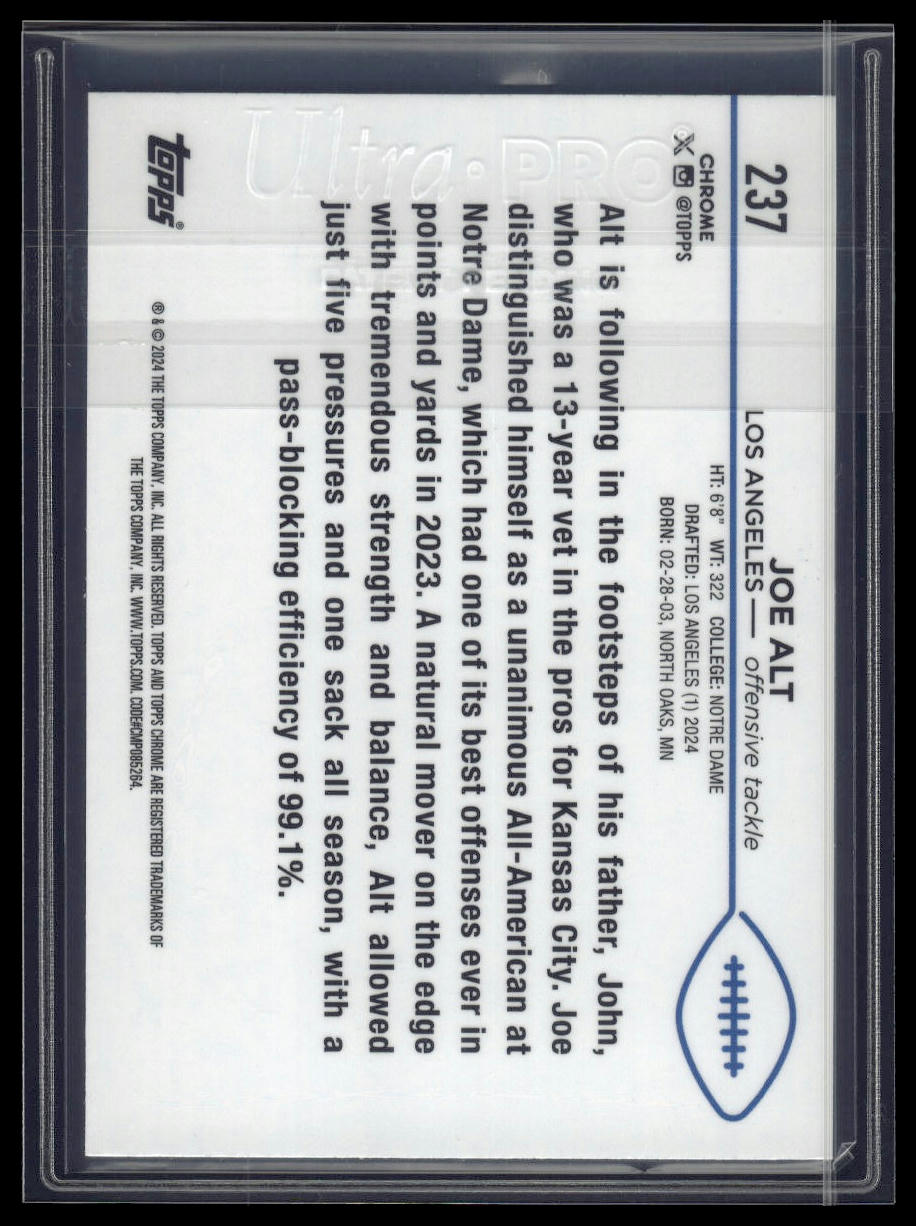 2024 Topps Chrome Sapphire Edition #237 Joe Alt