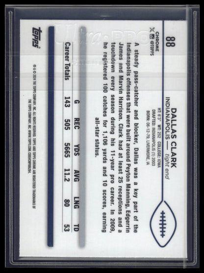 2024 Topps Chrome Sapphire Edition #88 Dallas Clark