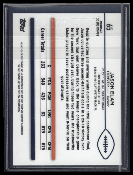 2024 Topps Chrome Sapphire Edition #65 Jason Elam